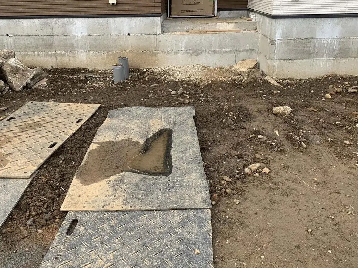 新築外構工事施工前