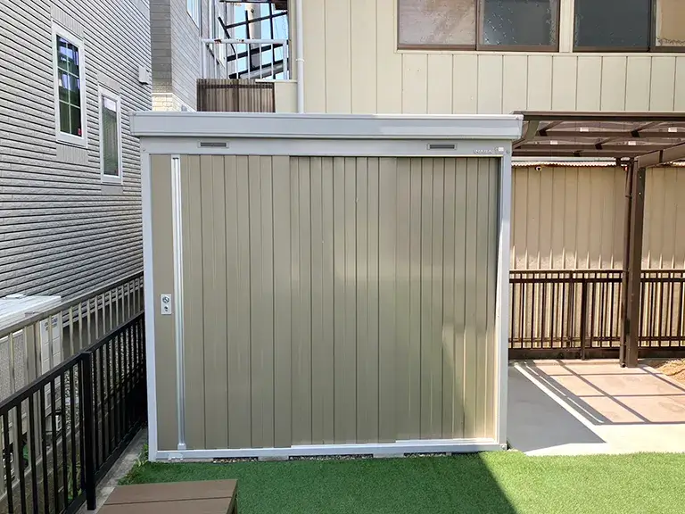 ガーテリア物置設置施工例