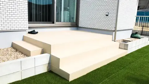 デッキ・テラス・タイル・石張りの施工事例