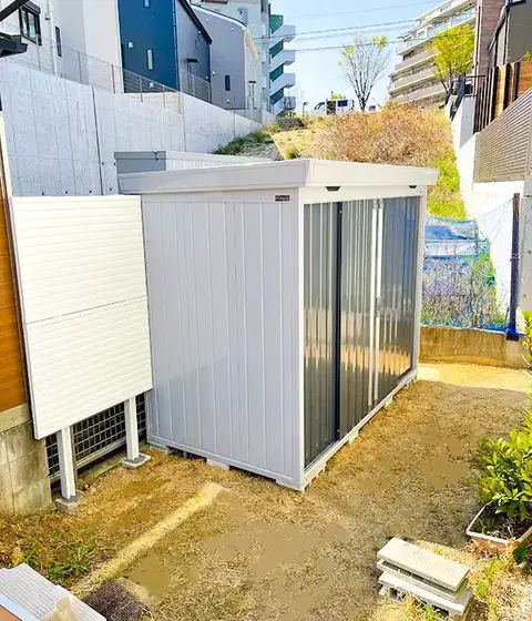 名古屋市緑区のフェンス・物置の施工事例