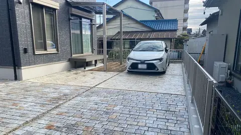 愛知県のフェンス・駐車場・土間の施工事例