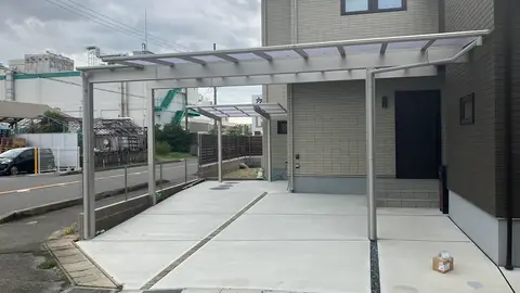 愛知県のカーポート・フェンスの施工事例