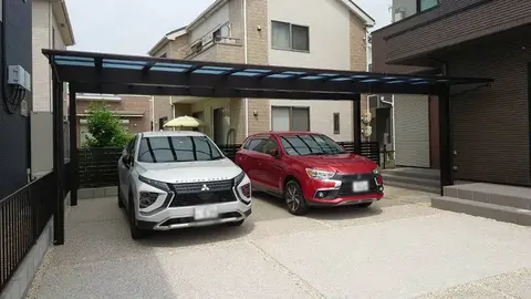 愛知県の門柱・門塀・駐車場・土間の施工事例