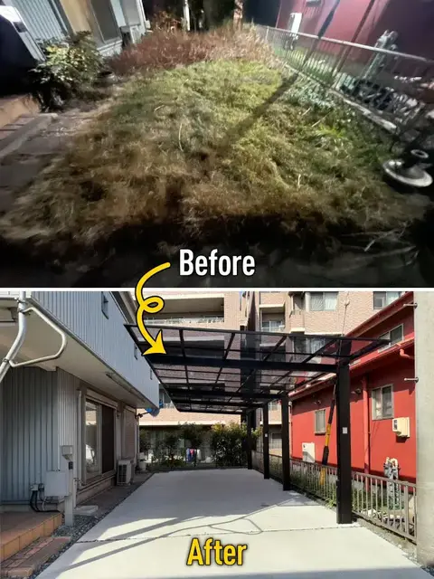 岐阜県の駐車場・土間の施工事例