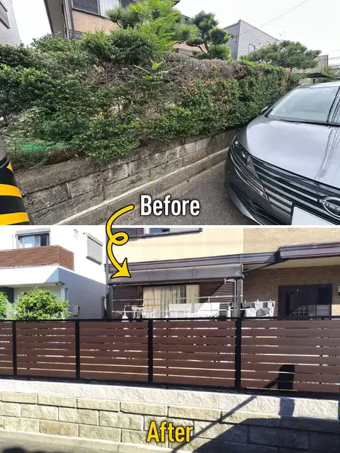 愛知県のフェンスの施工事例