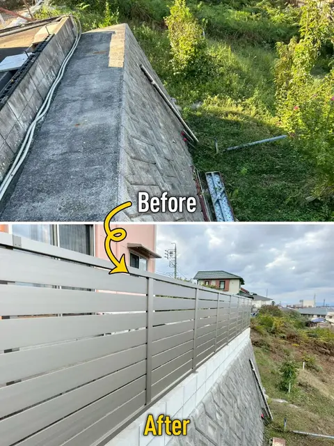 岐阜県のフェンスの施工事例