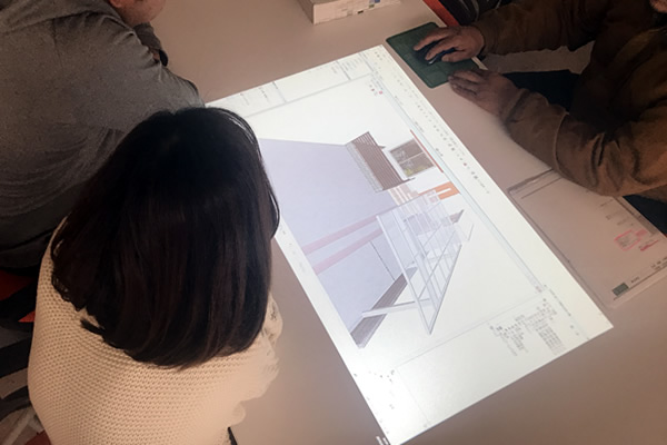3D図面のプロジェクター